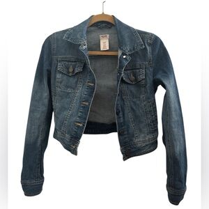 Mossimo Supply Co Blue Cropped Jean Jacket XS